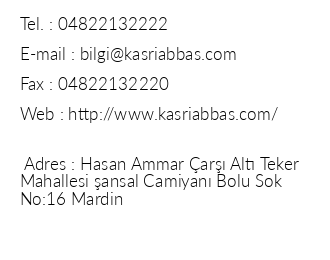 Kasr- Abbas Hotel iletiim bilgileri
